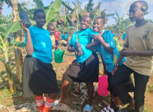 Laudato Si Club of Ave Maria SS Rwibaale in Formation Planted 81 Trees in Support of the our One Million Tree Planting Drive